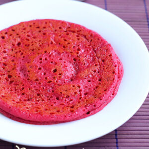 Beetroot Dosa + Sagoo