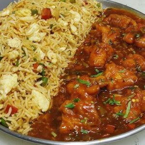 Fried Rice & Chicken Manchurian 