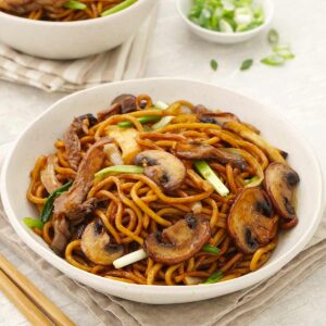 Mushroom Noodles + Gobhi Manchurian