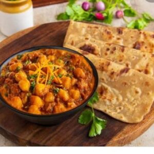Plain Paratha + Chole + Salad